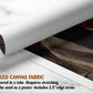 The image is a rolled canvas fabric, which is a type of canvas material used for painting or printing. It is described as a tube-delivered fabric, which means it is delivered in a tube and requires stretching before use. It can be used as a poster with a 2.5" edge area.
