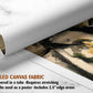 The image is a rolled canvas fabric, which is a type of canvas material used for painting or printing artwork. It is described as a tube-delivered canvas fabric, which means it is delivered in a tube and requires stretching before use. It can be used as a poster with a 2.5" edge area.