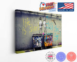Banksy Canvas Print | Museum Quality Pee Boys Canvas with Urban Art Decor Appeal