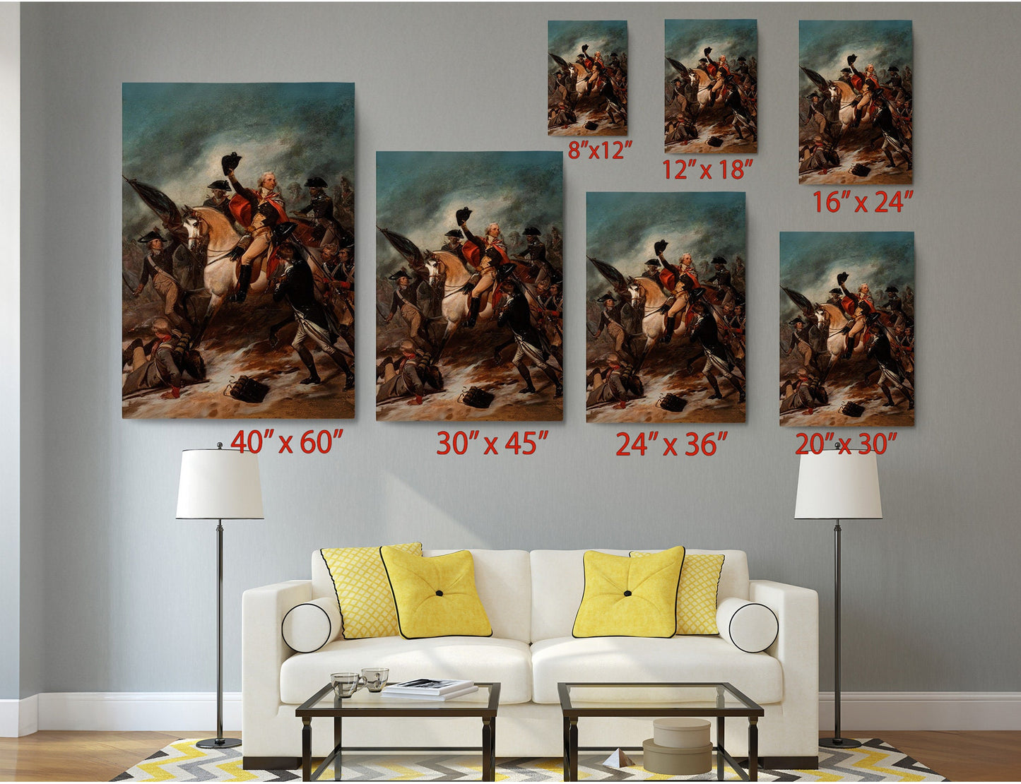 George Washington Canvas Print - Alonzo Chappel Reproduction | Museum Quality Wall Art