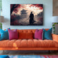 Samurai Canvas Art – Japanese Warrior Print | Ready to Hang or Rolled Canvas