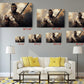 African Warrior Canvas Art - Strong Man Painting Print | Museum Quality Decor