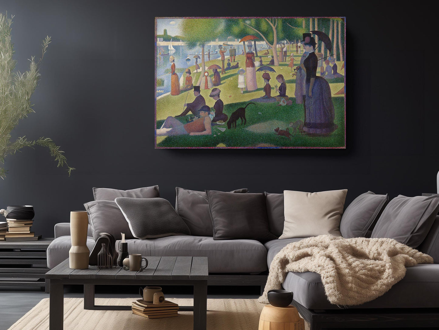 Seurat La Grande Jatte Print – Large Canvas Wall Art | Museum Quality, Fade Resistant
