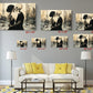 Gothic Romance Wall Art – Skeleton Couple Canvas Print | Museum Quality Decor