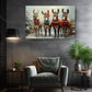 Christmas Donkey Canvas - Funny Holiday Wall Art | Handcrafted Ready to Hang Print