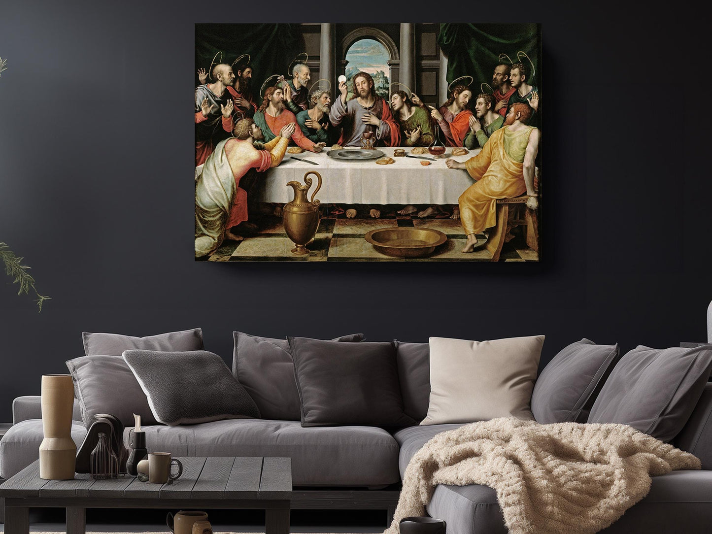 Last Supper Wall Art - Renaissance Oil Painting Canvas Art Print | Museum Quality