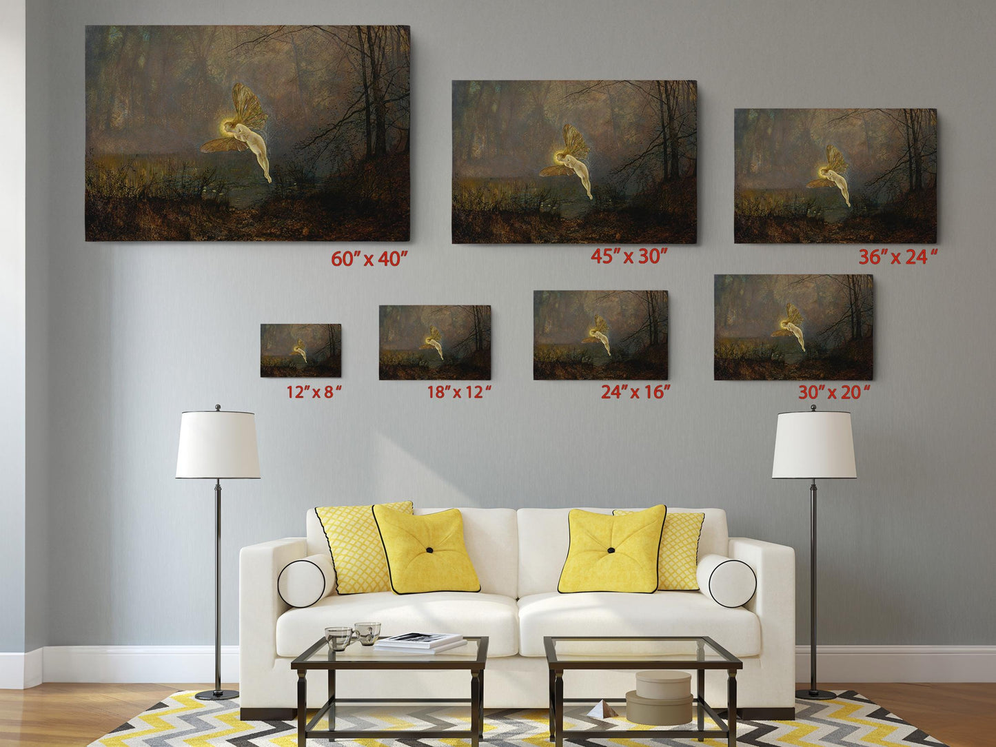 Mystical Forest Canvas | Fairy Canvas Print - Museum Quality Wall Art Decor