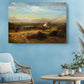 Buffalo Hunt Canvas | Native American Print - Western Wall Art, Ready to Hang