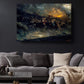 Norse Valkyries Canvas Art – Mythological Wall Art With Twilight Sky Artwork