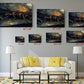 Norse Valkyries Canvas Art – Mythological Wall Art With Twilight Sky Artwork