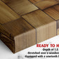 Rustic Wooden Tiles Art – Modern Wood Wall Decor | Ready To Hang Canvas Print