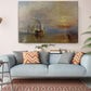 Fighting Temeraire Canvas – Sunset Ocean Sea Art | Museum Quality Print