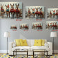 Christmas Donkey Canvas - Funny Holiday Wall Art | Handcrafted Ready to Hang Print