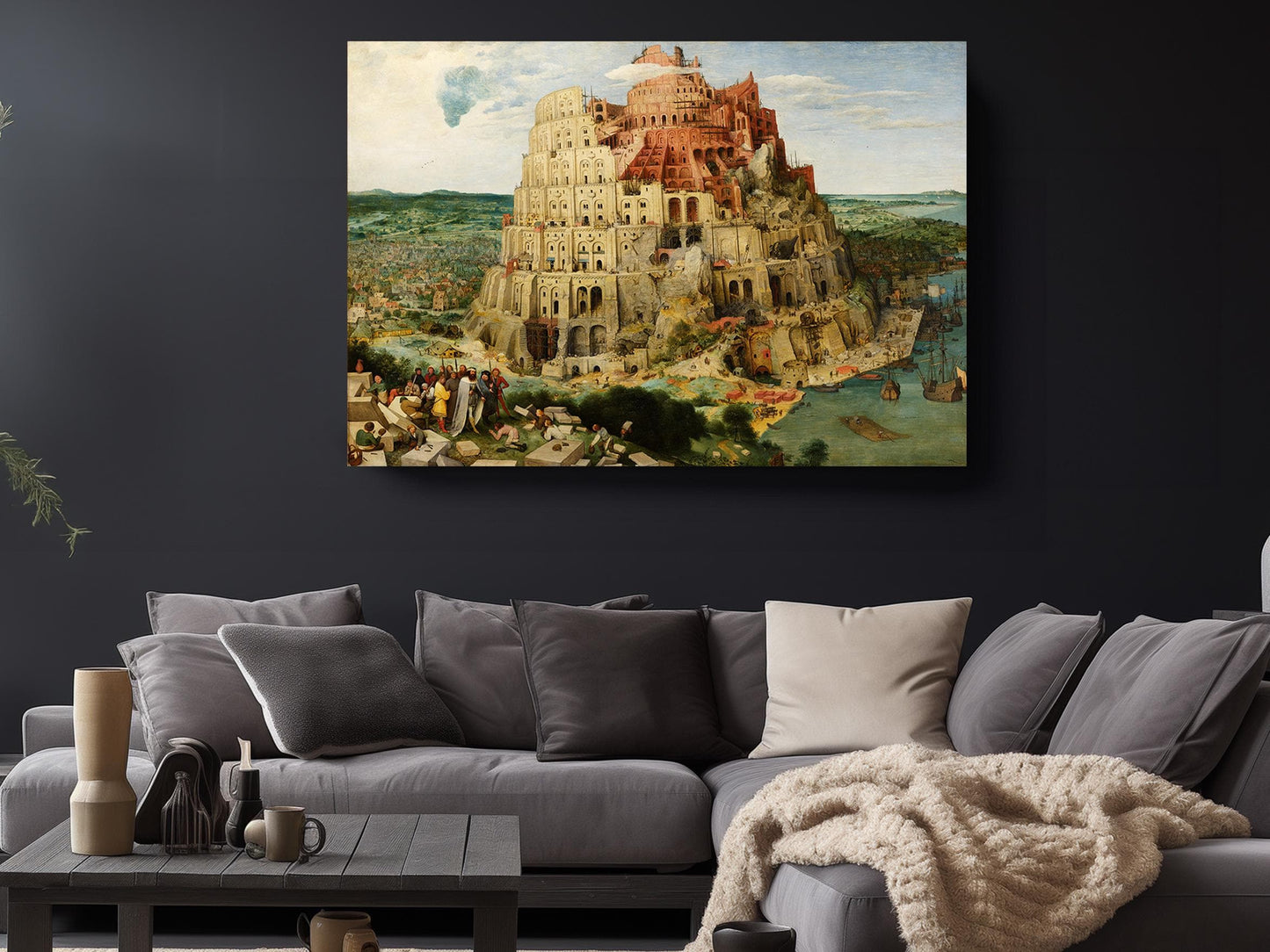 Tower of Babel Canvas Print – Renaissance Artwork Museum Quality Canvas Wall Decor