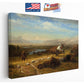 Buffalo Hunt Canvas | Native American Print - Western Wall Art, Ready to Hang