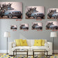 Banksy Canvas Print - Blue Truck Urban Street Art | Museum Quality Canvas Wall Decor