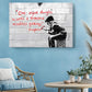 Canvas Art Print - Banksy Style Ready to Hang Museum Quality Wall Decor