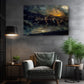 Norse Valkyries Canvas Art – Mythological Wall Art With Twilight Sky Artwork