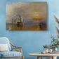 Fighting Temeraire Canvas – Sunset Ocean Sea Art | Museum Quality Print