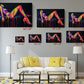 Neon Canvas Print - Abstract Woman Art | Modern Colorful Wall Decor