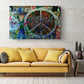 Peace Sign Canvas Art - Handcrafted Boho Chic Wall Decor | Ready to Hang Canvas