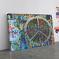 Peace Sign Canvas Art - Handcrafted Boho Chic Wall Decor | Ready to Hang Canvas