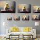 Yellow Bird Canvas Print – Cute Meditating Chick Wall Art, Ready to Hang or Rolled