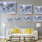 Vintage World Map Print – Museum Quality Canvas Wall Art | Classic Compass Art