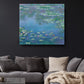 Monet Water Lilies Print – Modern Impressionist Wall Art on Canvas
