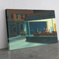 Nighthawks Canvas Print – Edward Hopper Art | Classic Diner Wall Decor