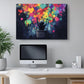 Graffiti Hearts Canvas Print – Colorful Nursery Art | Ready to Hang Wall Art