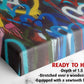 Spray Paint Canvas Print – Urban Graffiti Wall Art Heart Canvas Decor