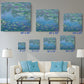 Monet Water Lilies Print – Modern Impressionist Wall Art on Canvas