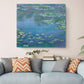 Monet Water Lilies Print – Modern Impressionist Wall Art on Canvas