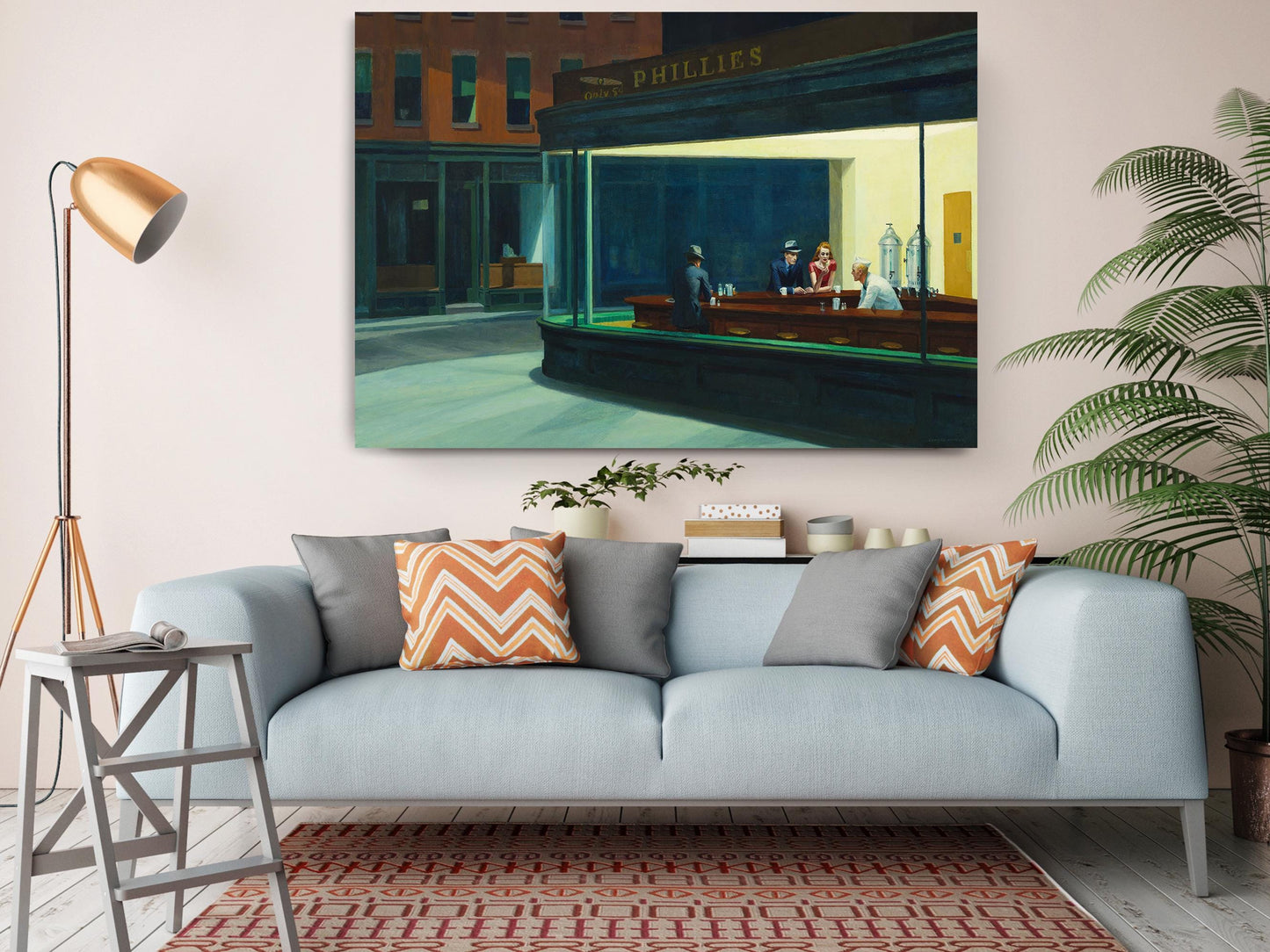 Nighthawks Canvas Print – Edward Hopper Art | Classic Diner Wall Decor