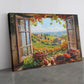 Tuscany Window Canvas | Rustic Farmhouse Canvas Wall Print - Italian Art