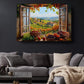 Tuscany Window Canvas | Rustic Farmhouse Canvas Wall Print - Italian Art