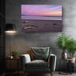 Pastel Sunset Beach Canvas | Coastal Wall Art - Driftwood Shore Print, Museum Quality