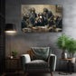 Chimpanzee Canvas Art - Quirky Office Wall Decor | Framed or Rolled Canvas Print