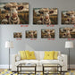 Cow Canvas Wall Art – Funny Farmhouse Animal Print | Ready to Hang Canvas