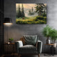 Forest Deer Canvas | Misty Landscape Nature Wall Art - Ready to Hang Print