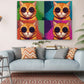 Pop Art Cat Canvas - Colorful Tabby Cat Wall Art | Ready to Hang Canvas Print
