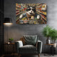 Funny Cat Canvas Art - Colorful Supermarket Cat Painting on Artist-Grade Canvas