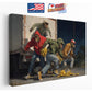 Funny Animal Canvas - Monkey Art Print | Street Scene Canvas Wall Art