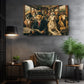 Dog Canvas Wall Art – Vintage Dog Print on Museum Quality Canvas, Framed or Rolled