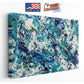 Blue Abstract Canvas Art – Modern Wall Prints | Framed or Rolled Canvas Decor