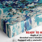 Blue Abstract Canvas Art – Modern Wall Prints | Framed or Rolled Canvas Decor