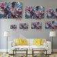Abstract Canvas Wall Art – Cosmic Pollock Style Splatter Painting, Framed Print