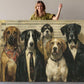 Dog Police Lineup Art - Humorous Canvas Wall Art | Ready to Hang or Rolled Print