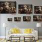 Funny Farm Animal Print - Wise Cow Professor Canvas Wall Art | Elite Canvas Art
